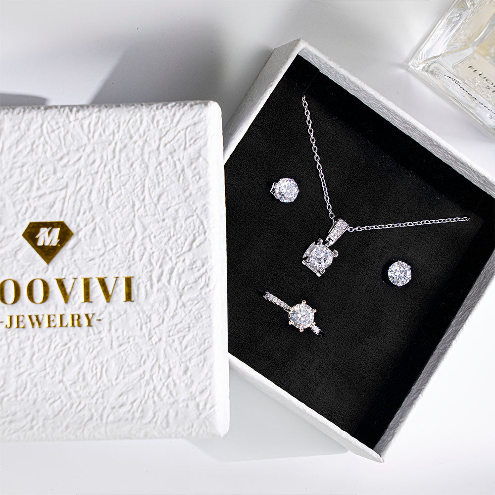 Zircon jewelry set suitable for ladies