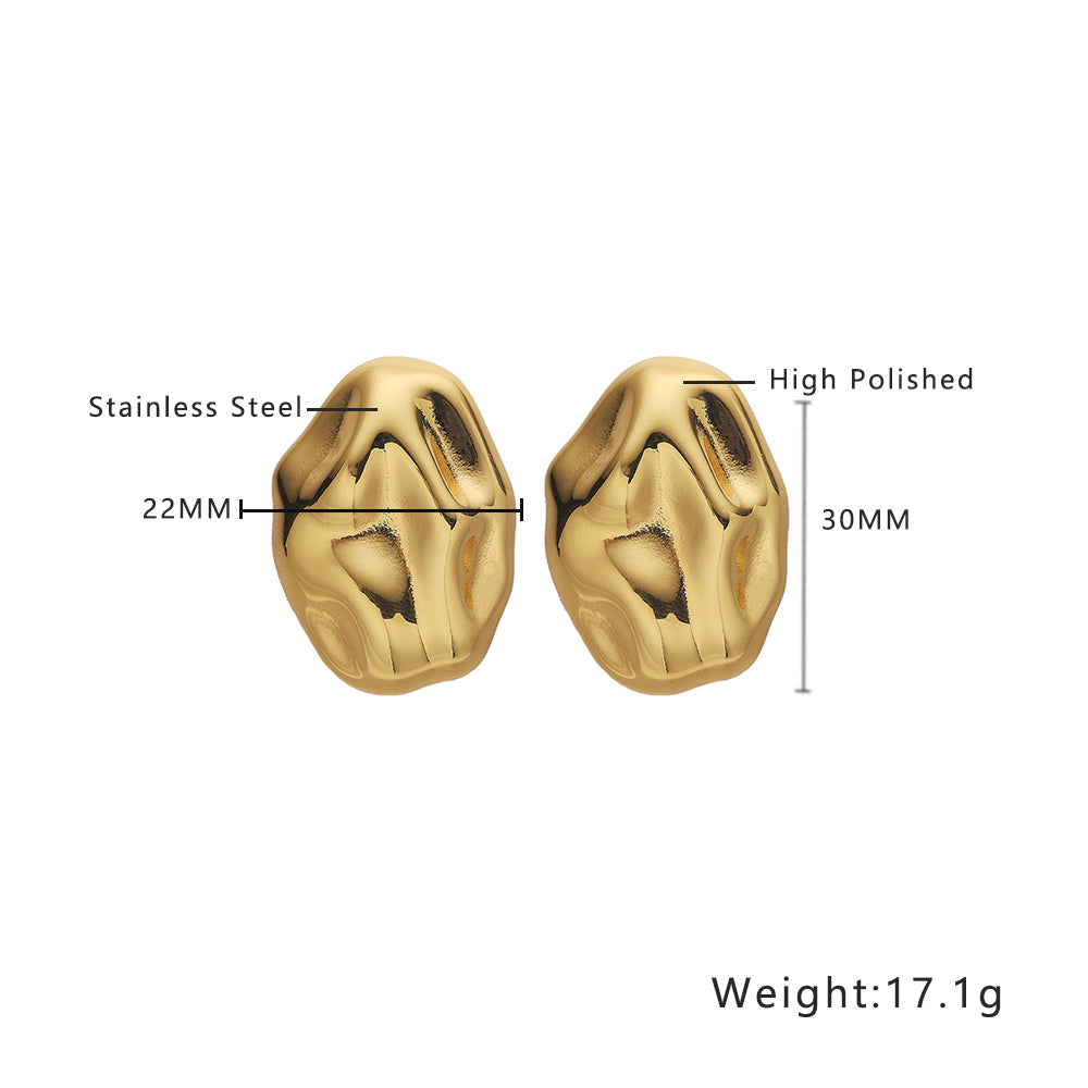 316L stainless steel stud earrings