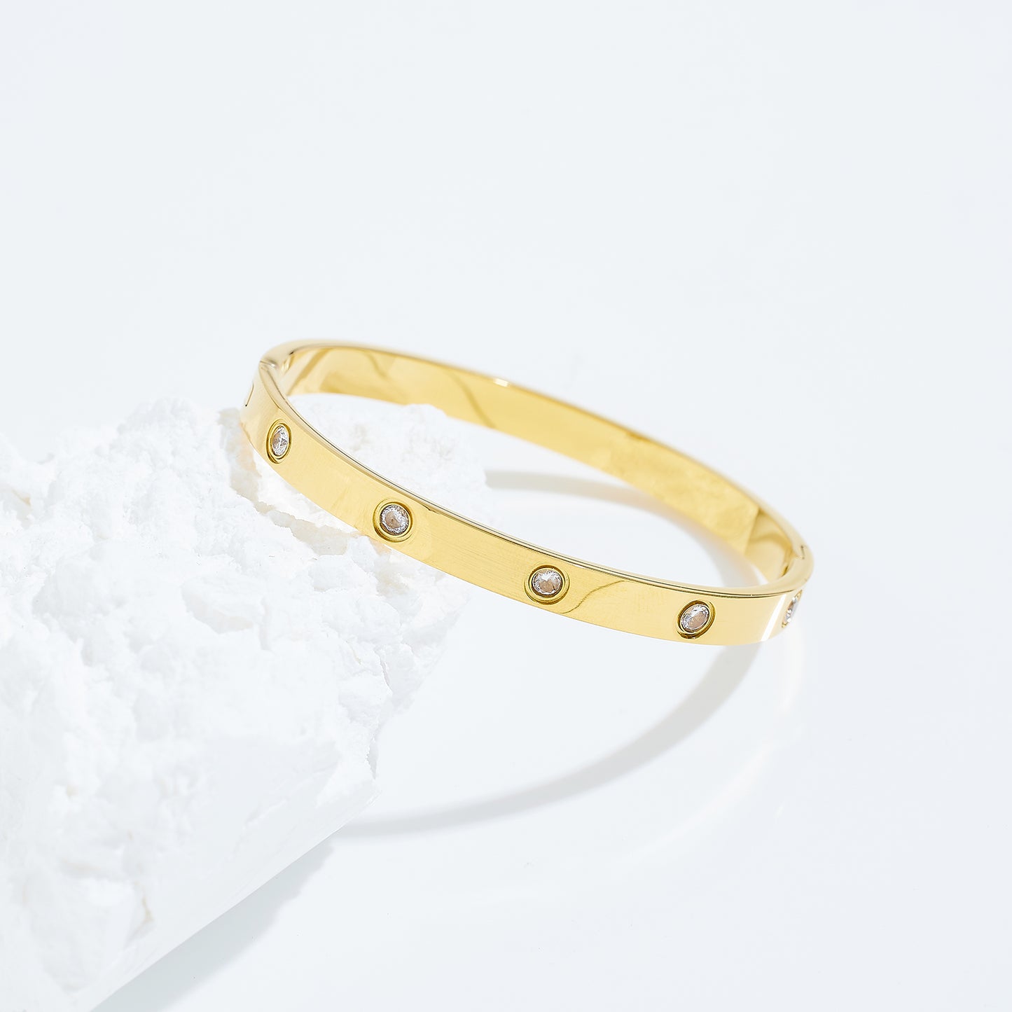 18K real gold electroplated, women-loved stainless steel fashion bracelets