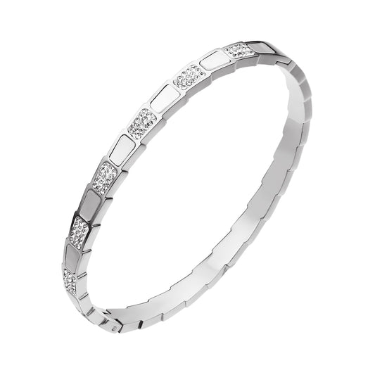 316L Stainless Steel Shell Charm Bangle