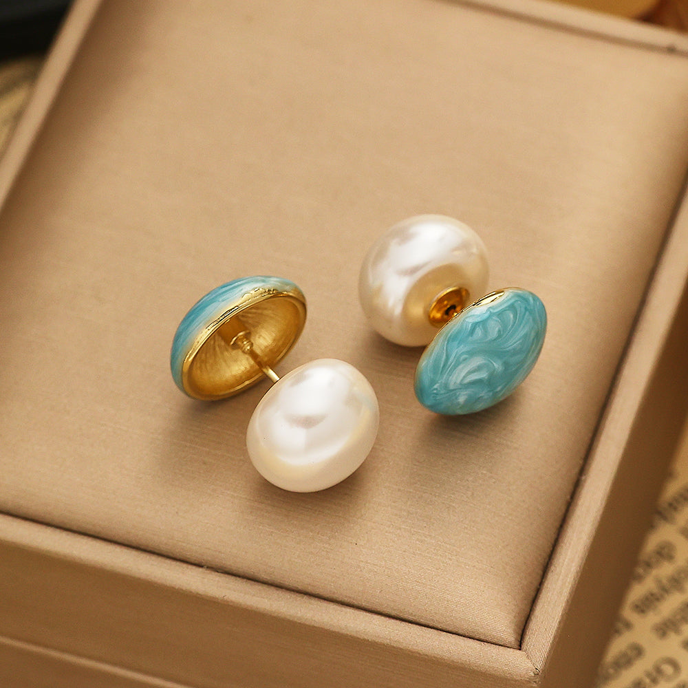316L Stainless Steel Reversible Stud Earrings