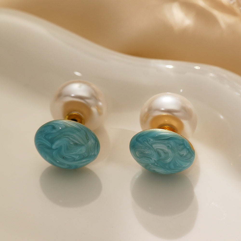 316L Stainless Steel Reversible Stud Earrings