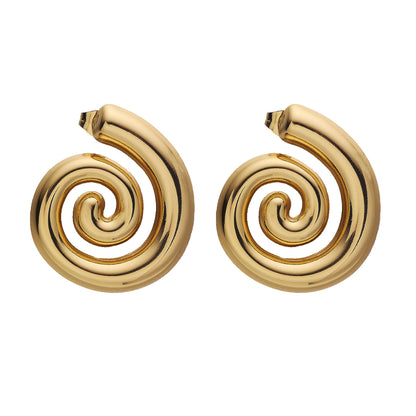 The House of the Snail Stud Earrings, 316L Stainless Steel Stud Earrings