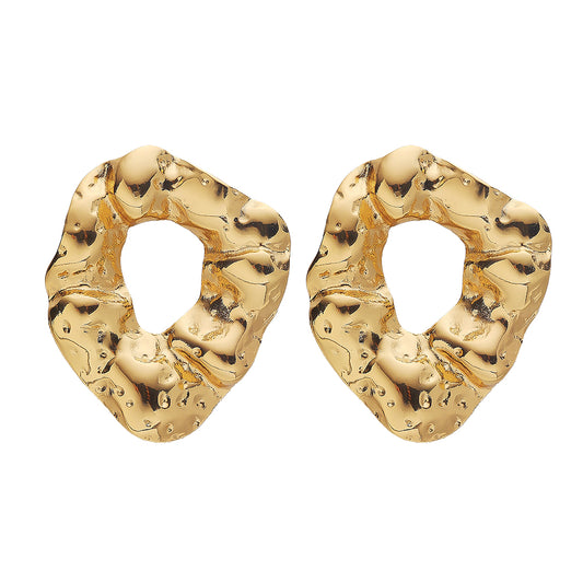 316L Stainless Steel Stud Earrings in the Shape of a Donut