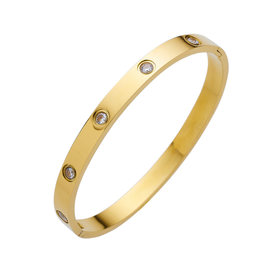 18K real gold electroplated, women-loved stainless steel fashion bracelets